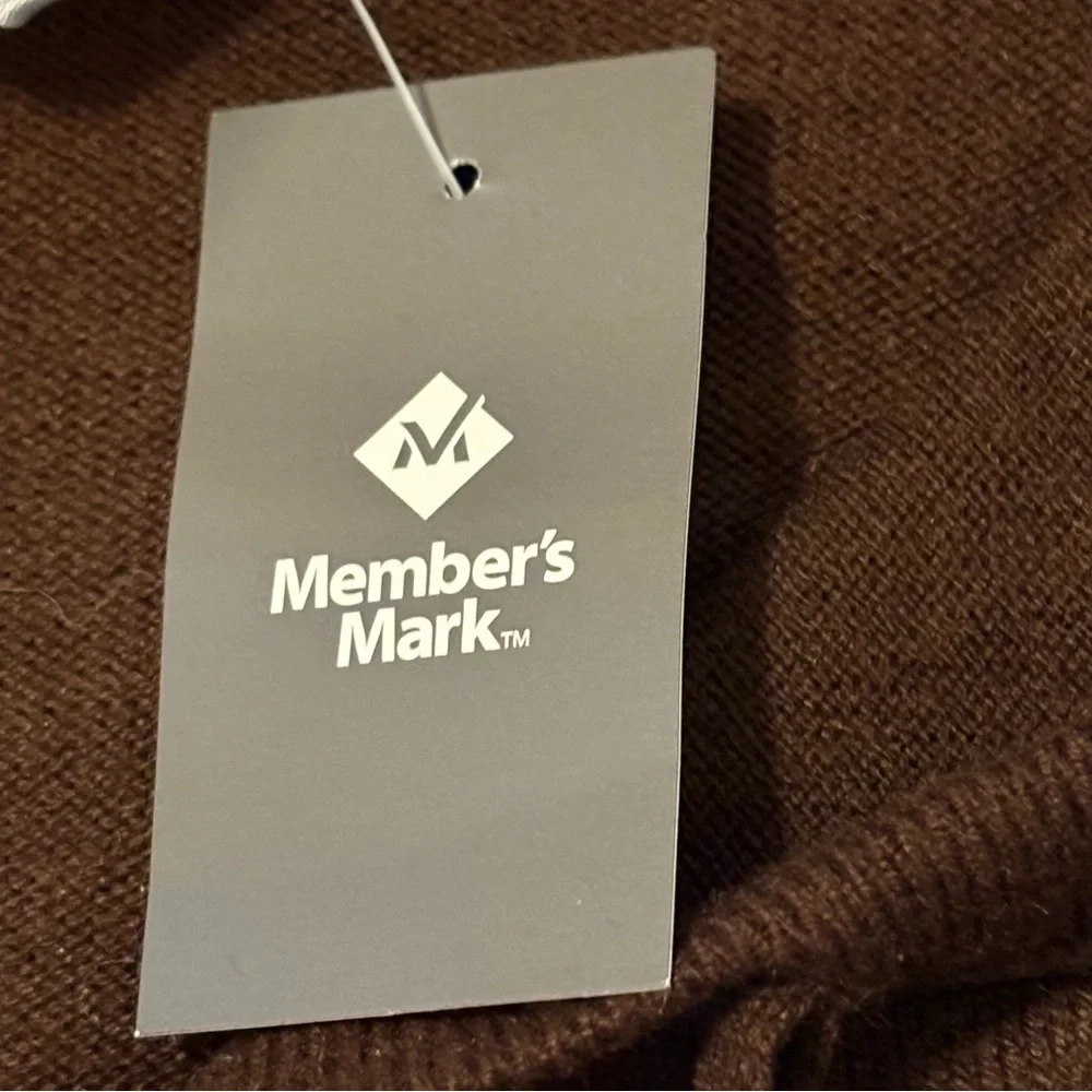 Member’s Mark Cashmere Blend‎ Brown Hoodie Sweater NWT Small